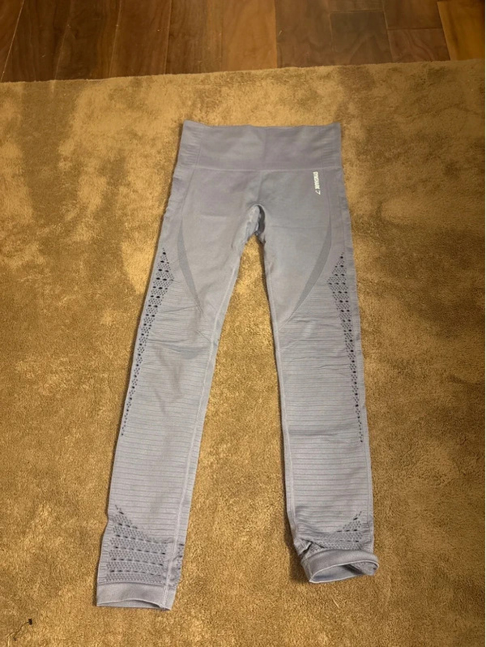 Gymshark cutout leggings light purple blue small